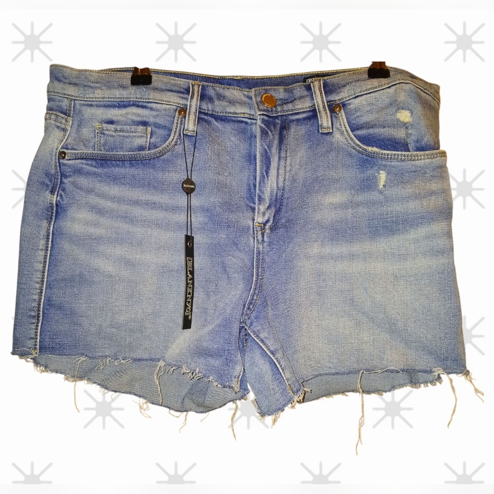 Blank NYC Mid Rise Distressed Denim Shorts, Size 31 (Similar To Size 12) NWT